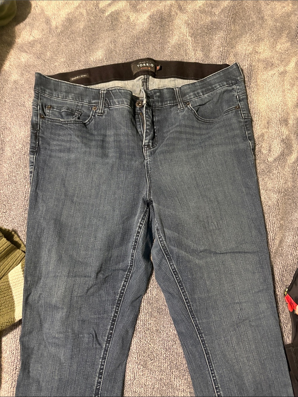 torrid Dark Blue Stretch Jeggings - Classic Five-Pocket Style